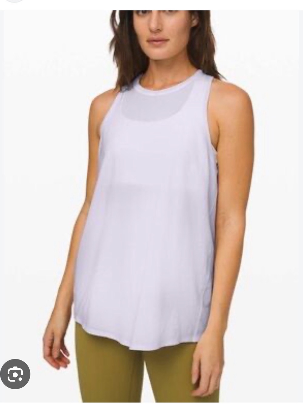 Lululemon Tie it up Light Lavender Women's Tank Top, Size 2